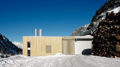 Biomass heating plant, Zürs