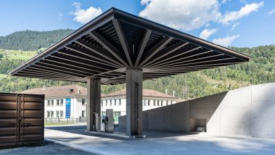 illwerke vkw – company filling station, Vandans