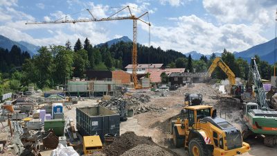 Nebelhorn valley floor cable car station, Oberstdorf – Kleinwalsertal