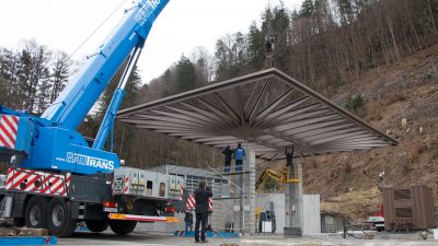 illwerke vkw – company filling station, Vandans