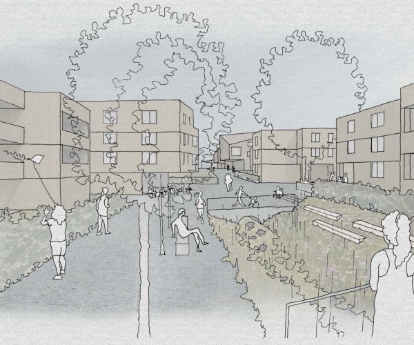 Nachnutzung Güterbahnhof, Ötlingen, Abbildung Hermann Kaufmann + Partner 