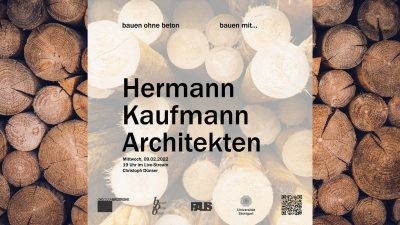 Schwarzbrotreihe 2021/22 – HK Architekten, guest lecture from DI Christoph Dünser