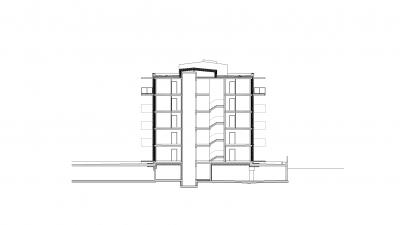 Steinbockallee, Rum, cross section house 1