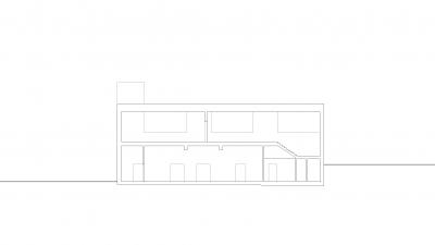 Fire department, Schnepfau, longitudinal section
