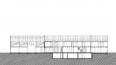 Greußinghof, Lauterach, longitudinal section