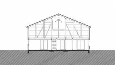 Greußinghof, Lauterach, cross section