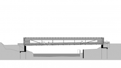 Bicycle Bridge, Gaißau, view