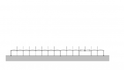 Kaufmann Holz AG – Factory Hall Au, Reuthe, longitudinal section