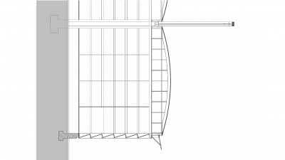 Kaufmann Holz AG – Factory Hall Au, Reuthe, facade section