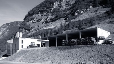 Biomass heating plant, Zürs