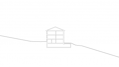 Jagdbergstraße, Schnifis, cross section House 2