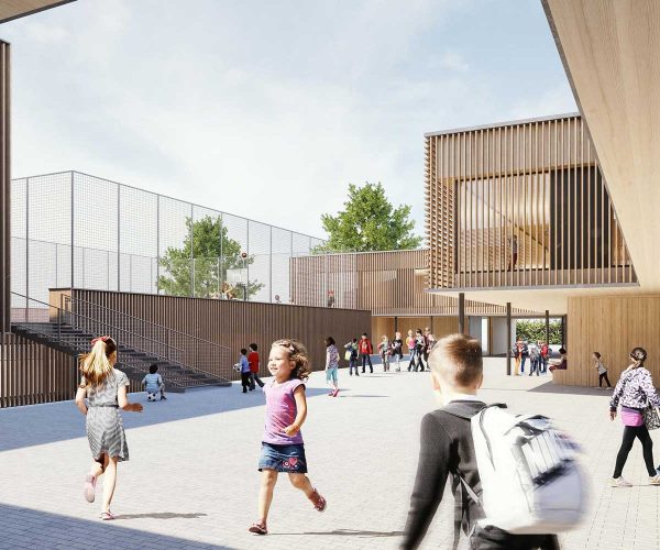 Generalsanierung und Erweiterung Schule am Hang, Frankfurt, Abbildung Hermann Kaufmann + Partner