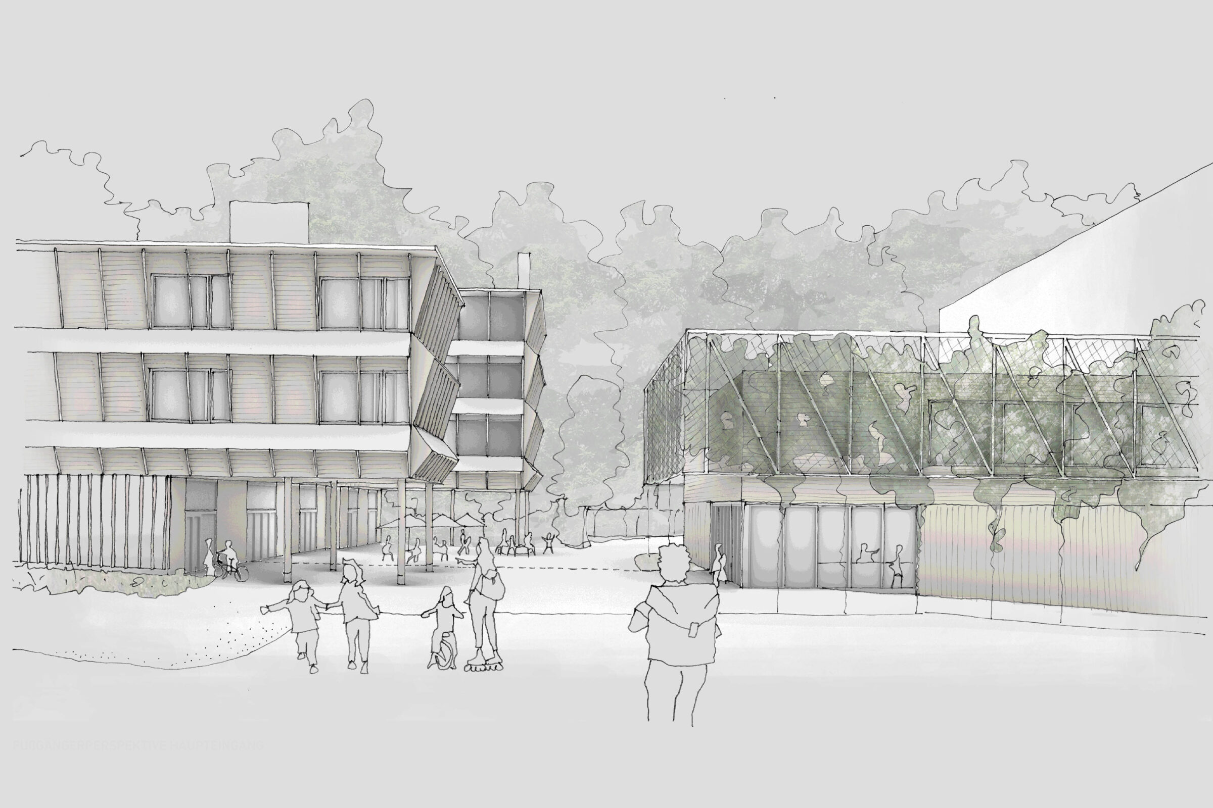 Wettbewerb Campus Kindertagesstätte + Grundschule Hafner, Konstanz, Projekt 25_09