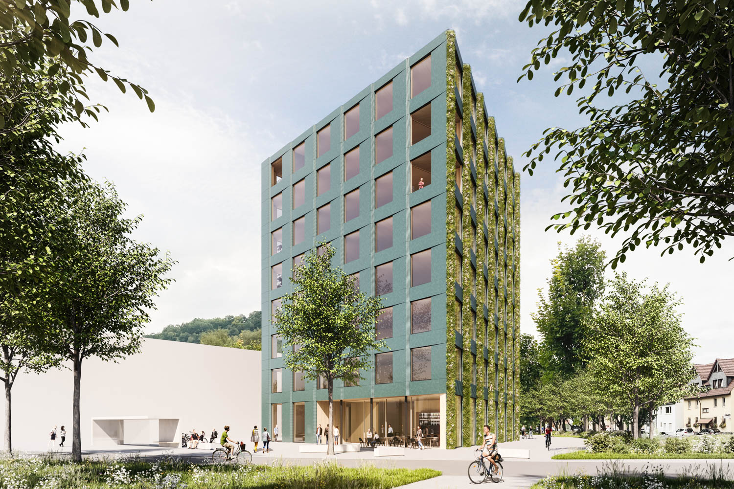 High timber house in the Queckareal, Tübingen